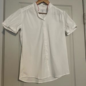 Crisp white short sleeve button down - Sz XL